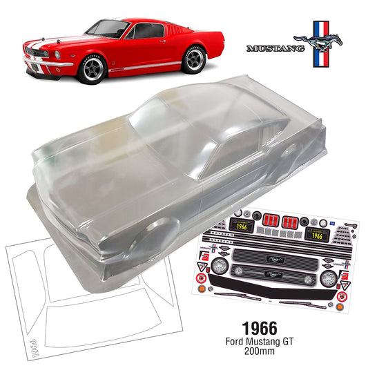 1/10 1966 Ford Mustang GT 200mm Wide, WB 258mm VTA