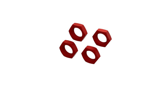 Aluminum Wheel Nut 24mm (Red) (4) 8S Kraton by ARRMA