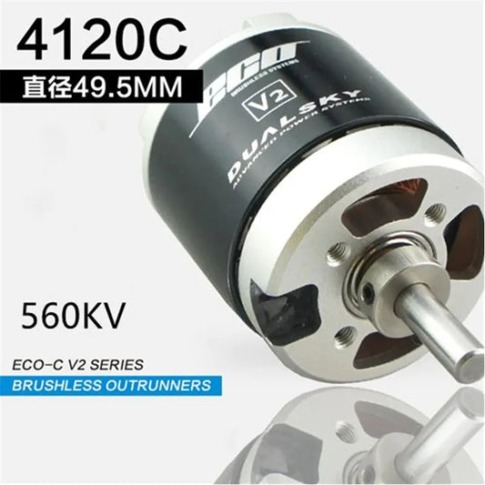 Dual Sky ECO 4120C 560kv 1400w Brushless Outrunner Motor 280g 16x8 - 16x9E Prop