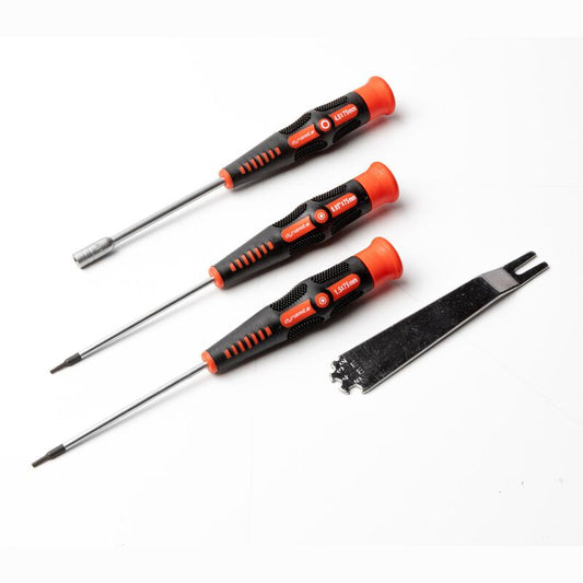STARTUP TOOL SET SCX24: Axial 1/24th Scale 0.050' Hex, 1.5mm Hex, 4mm Nut, Ball