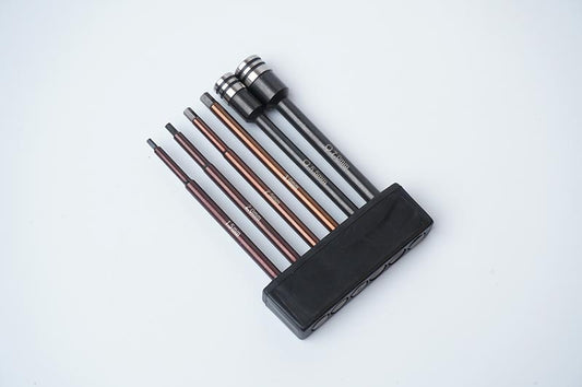 Nut Driver/Hex Wrench Tip Set 1.5, 2.0, 2.5, 3.0mm Hex & 5.5, 7mm Nut Driver