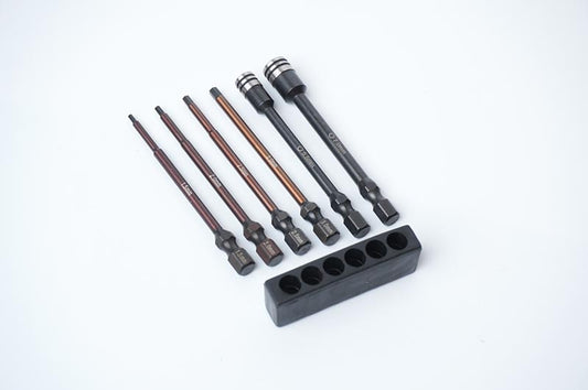 Nut Driver/Hex Wrench Tip Set 1.5, 2.0, 2.5, 3.0mm Hex & 5.5, 7mm Nut Driver