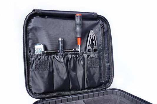 Hard Frame Bag For 2x .21 1/8 Nitro Engines & Pipe Set (260x230x95mm) by Koswork
