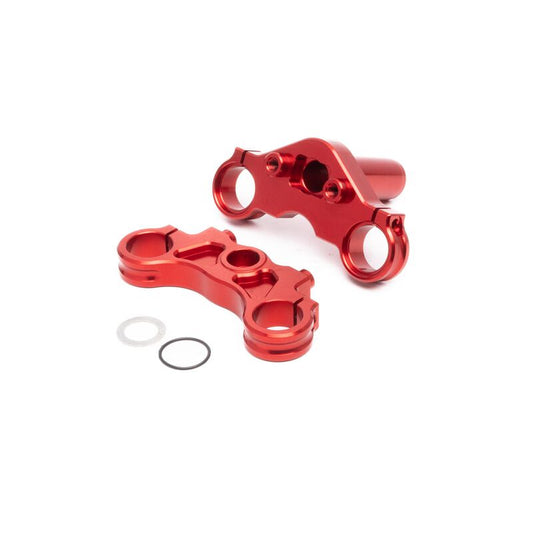 Aluminum Triple Clamp Set, Red: Promoto-MX by LOSI