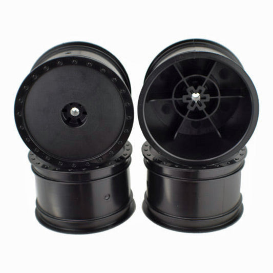 Borrego Wheels for Associated B4 / Pin / Rear / BLACK / 4Pcs 2.2in