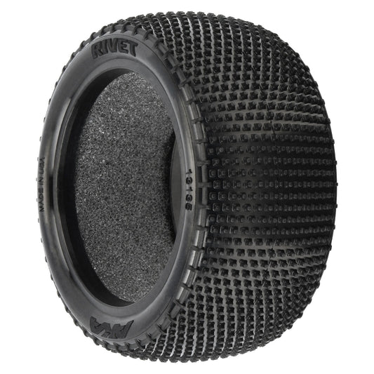 1/10 Rivet Medium Carpet Rear 2.2" Off-Road Buggy Tires (2) by AKA