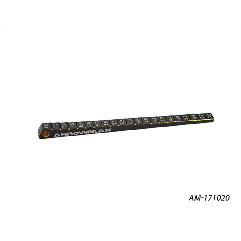 Ultra-Fine Chassis Ride Height Gauge 3-8MM Black Golden by Arrowmax