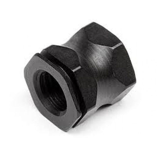 Flywheel retaining nut for 2 shoe clucth