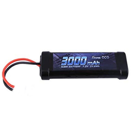 Gens Ace 7.2V NiMh 3000mAh Stick Battery pack With Quality 14Awg Silicone Wire &