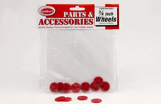 Guillows 3/4" Plastic Wheel (8 wheels)