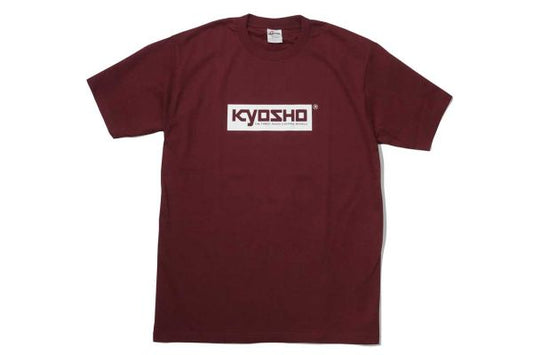 Kyosho T Shirt L: Box Logo Burgundy