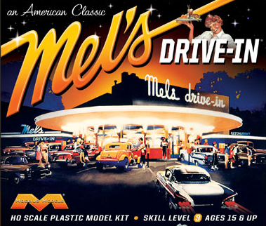 Moebius 1/87 Mel's Drive in (HO Scale)
