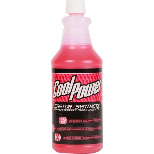 CoolPower Castor/Synthetic Pink High Performamce Oil. 1 Quart