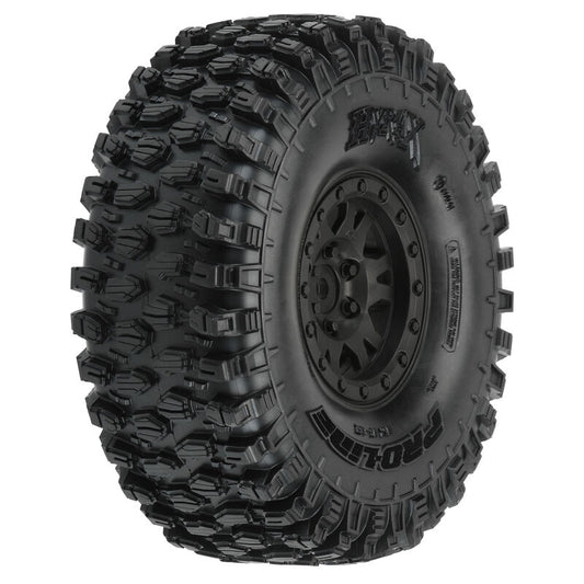 1/10 Hyrax G8 F/R 1.9" Crawler Tires Mounted 12mm Black Impulse (2) by Proline