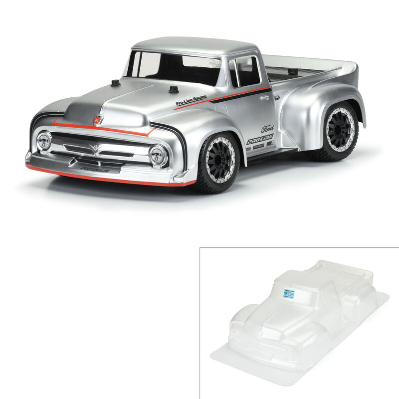 56 Ford F100 St Truck Clear Body Slsh2wd 4x4 Rally by Proline The Hobby Warehouse Ltd