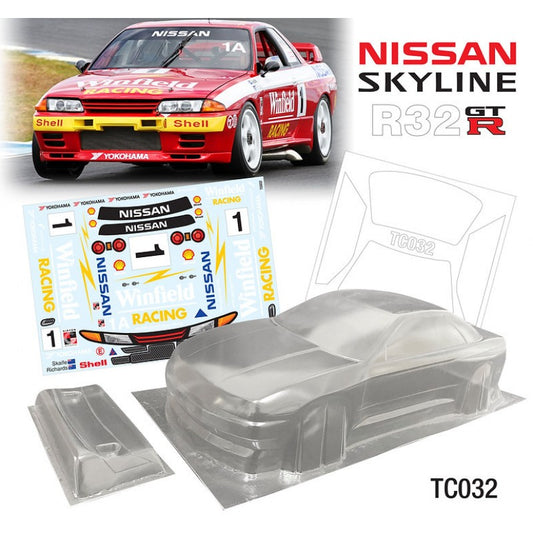 TC032 1/10 Nissan Skyline R32 Coupe 190mm Wide, WB 258mm with R32 Winfield Decal