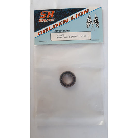 Rear Ball Bearing w/Phenolic cage 14x25x6mm high speed by SH Engines