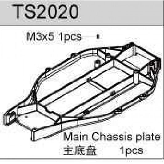 Main Chassis Plate TR2, TS2TE, TS2