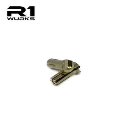 R1 Wurks - Gold 5mm X 14mm Low Profile Bullet Plugs