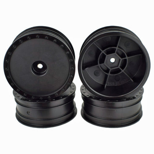 Borrego Wheels for Associated B6 / Kyosho RB6 / Front / BLACK / 4Pcs 2.2in
