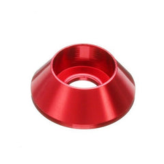 Q World ALUM. CAP WASHER 3MM RED, 15pcs
