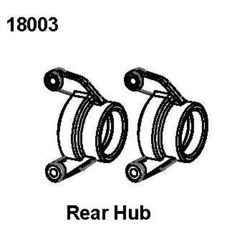 RC Pro Rear Hub, RCPRO 1/18 MT