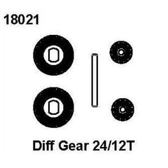 RC Pro Diff Gear 24/12T, RCPRO 1/18 MT