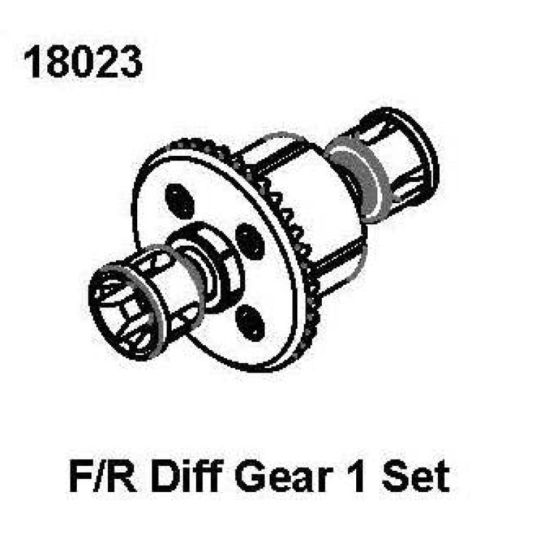 RC Pro F/R Diff Gear 1 Set, RCPRO 1/18 MT