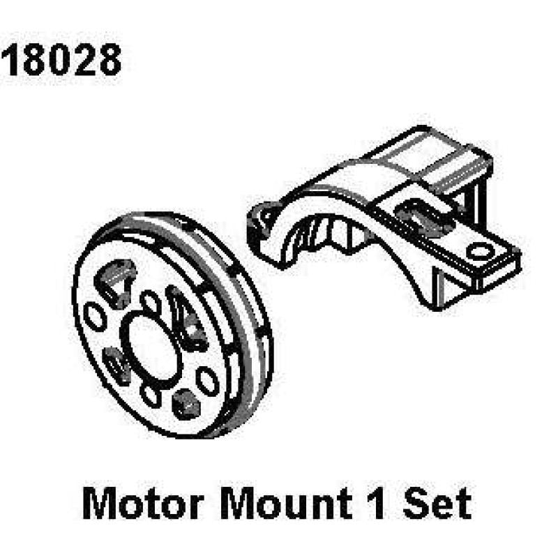 RC Pro Motor Mount 1 Set, RCPRO 1/18 MT