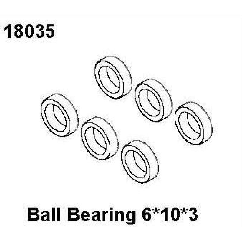 RC Pro Ball Bearing 6*10*3, RCPRO 1/18 MT