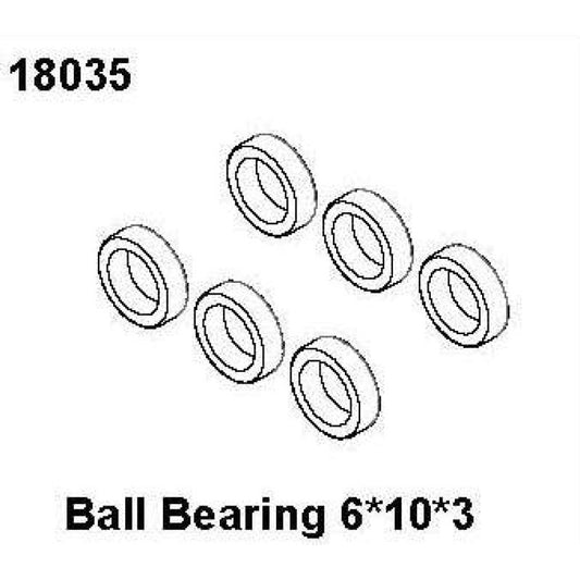 RC Pro Ball Bearing 6*10*3, RCPRO 1/18 MT