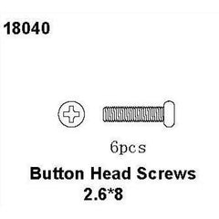 RC Pro Button Head Screws 2.6*8, RCPRO 1/18 MT