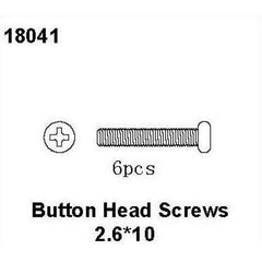 RC Pro Button Head Screws 2.6*10, RCPRO 1/18 MT