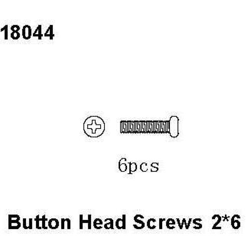 RC Pro Button Head Screws 2*6, RCPRO 1/18 MT