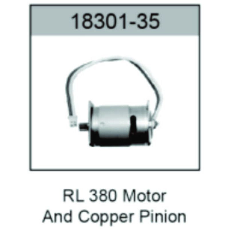 380 Brushed Motor copper pinion & Wire by HO Speed