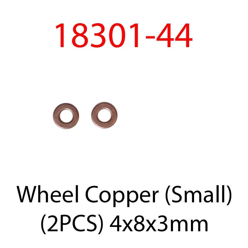 Wheel Small Copper Bushes  (4mmx10mmx3.5mm) 2pcs HO Speed