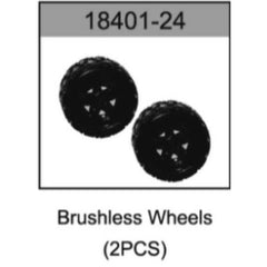 Brushless Wheels 2pcs Lightning HS18421/2 by HO Speed