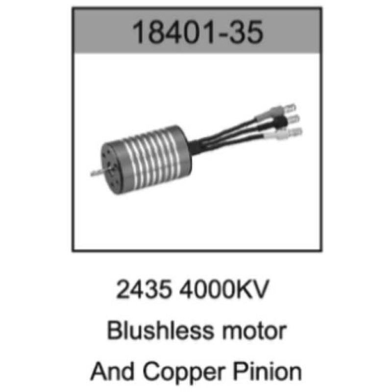 2435 4000KV Brushless Motor & Copper Pinion by HO Speed
