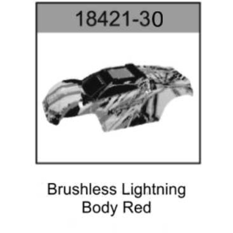 Body Brushless Hurricane 4WD Truggy Red by HO Speed