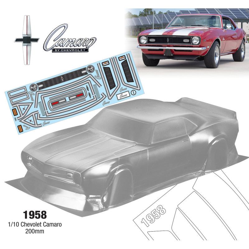 Team C 1/10 1958 Chevolet Camaro 200mm Wide, WB 258mm VTA