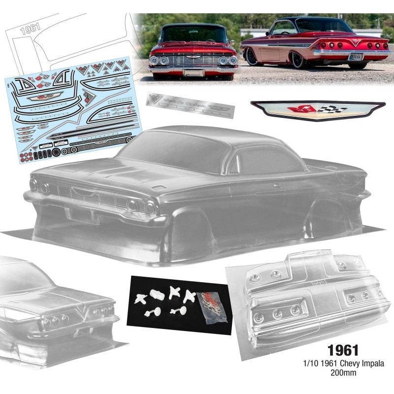 Team C 1/10 1961 Chevy Impala 200mm Wide, WB 258mm