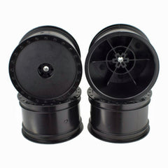 DE Racing Borrego Wheels for Associated B4 / Pin / Rear / BLACK / 4Pcs 2.2in