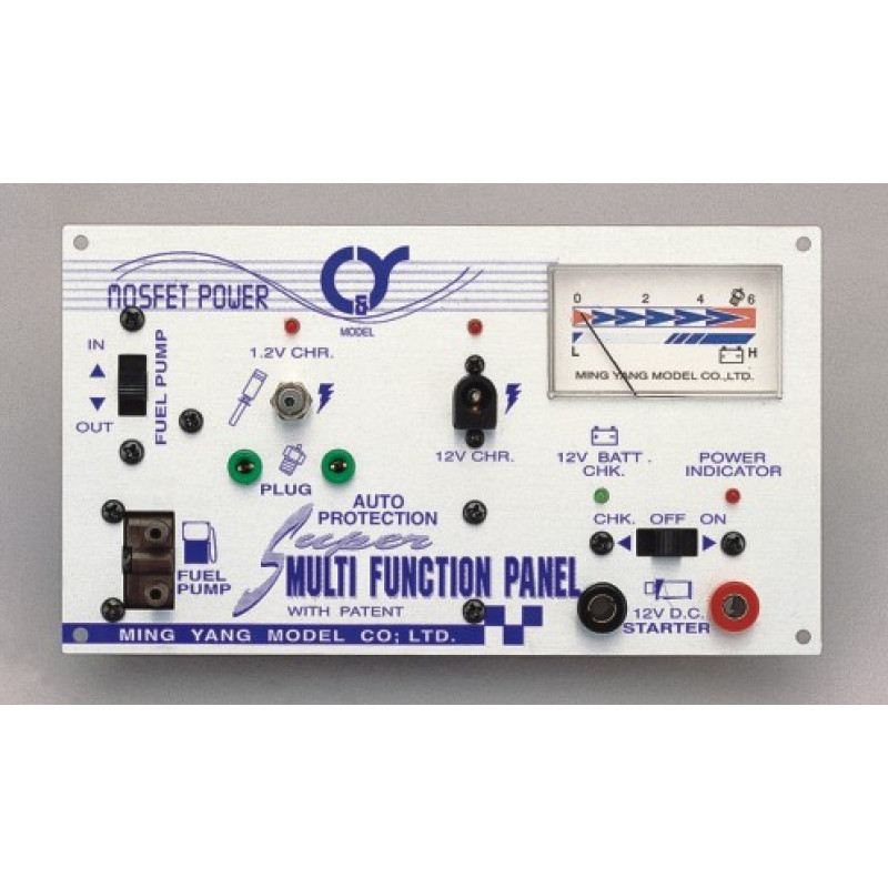 Ming Yang Power Panel w/pump & Glow charger, Glow Clip Out,  12v Starter Out