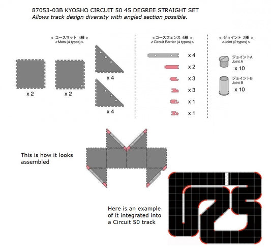 Kyosho Mini Z Circuit 50 45 deg(12)