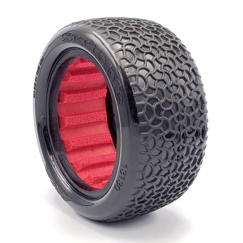 1:10 Buggy Rear Scribble 2.2 (Clay) W/Red Insert by AKA