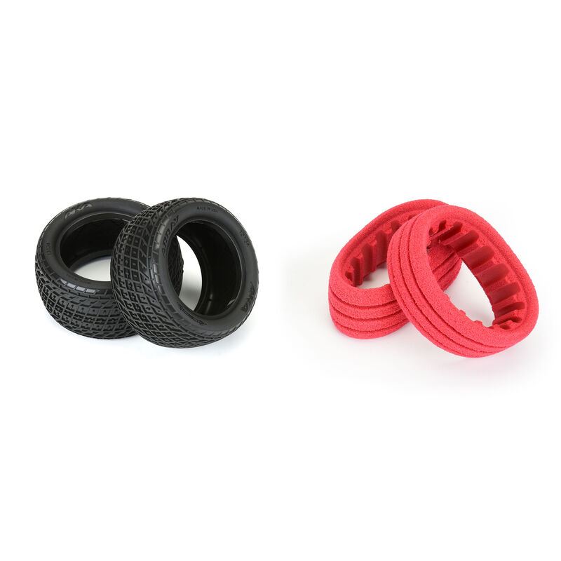 Array 2.2" Clay Dirt Oval Buggy Rear Tires (2) by AKA