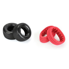 Array Super Soft Longwear Rear 1.7/2.2 Inch Dirt Oval Tires (2) by AKA
