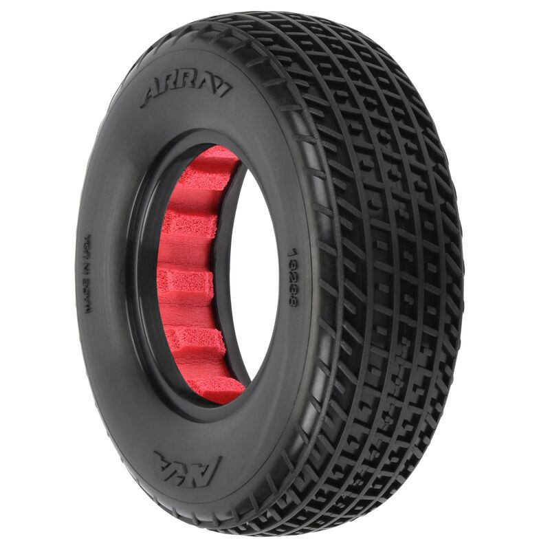 Array Clay 2WD Front 1.7"/2.2" Dirt Oval Tires (2) by AKA