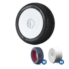Impact SLW Off-Road 1:8 Buggy Tire Racer Bundle White by AKA