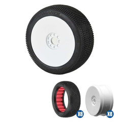 Diamante SSLW Off-Road 1:8 Buggy Tire Racer Bundle White by AKA